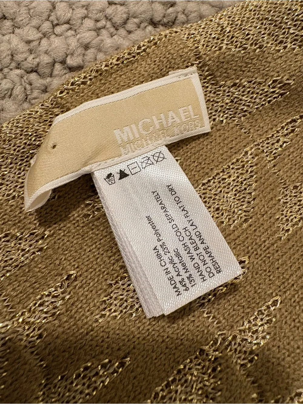 Michael Kors Gold Scarf